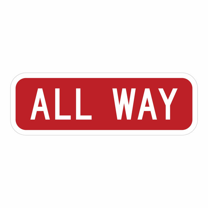 All Way Street Sign