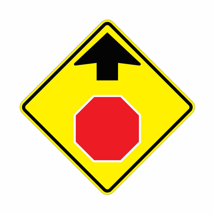 Stop Sign Ahead Sign